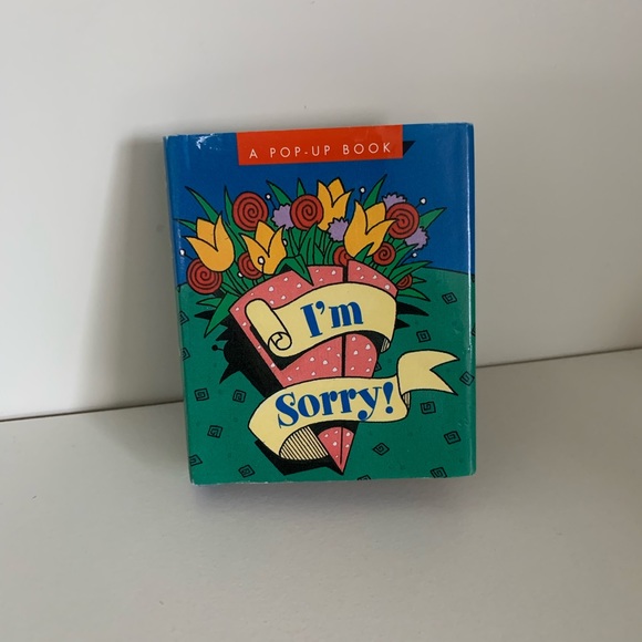 Vintage 1997 sorry mini pop up book